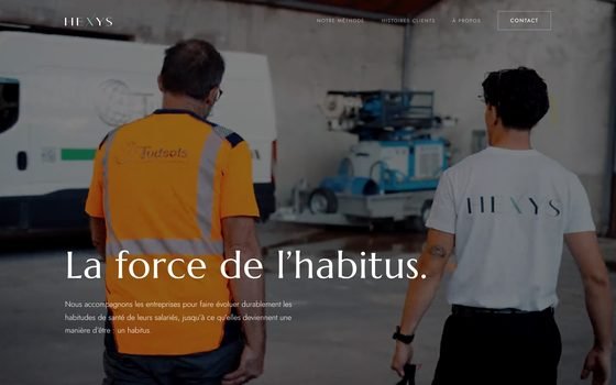 Site editorial Hexys realise par Surtech : page d accueil sur la prevention des TMS en entreprise